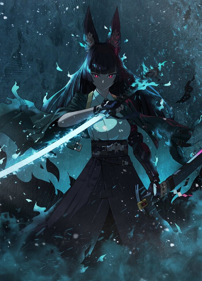  Anime Art, , Hoshimi Miyabi (zzz), Zenless Zone Zero, Animal Ears, 