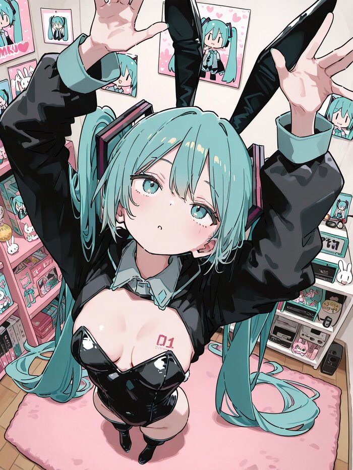 Hatsune Miku #272 , Anime Art, Hatsune Miku, ,  , Bunnysuit, 