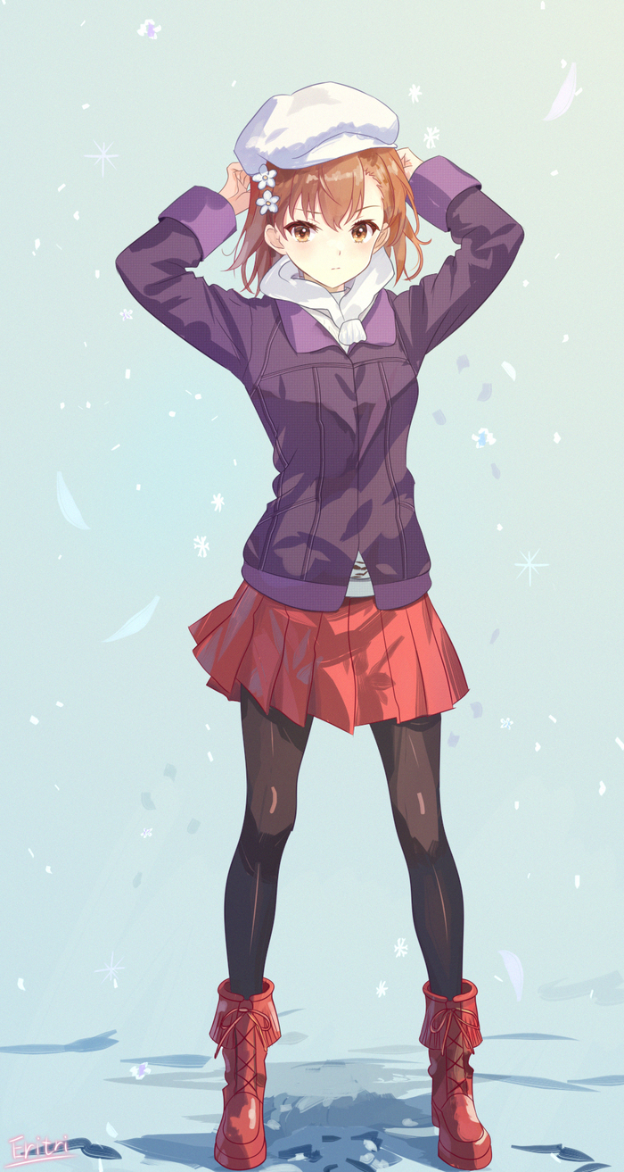   Anime Art, , Misaka Mikoto, To aru Kagaku no Railgun, To Aru Majutsu no Index, Pixiv, 