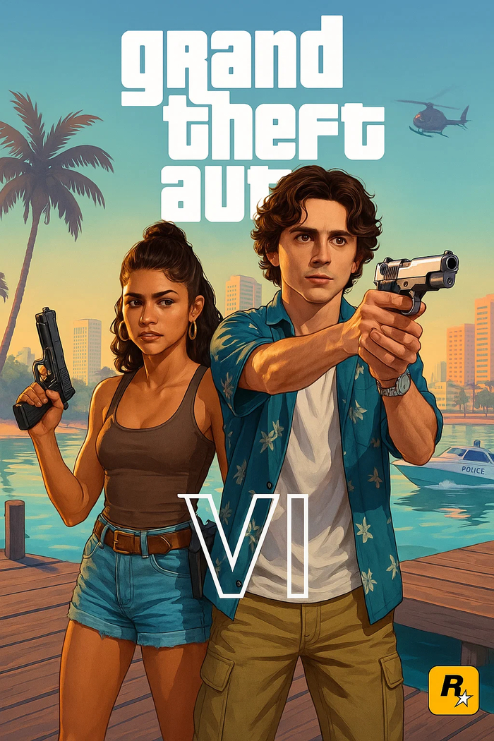 Grand Theft Auto VI Timothe Chalamet and Zendaya GTA 6, GTA, Sora,  , , , Rockstar, 