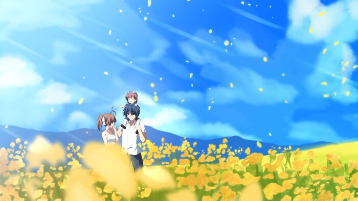    , Anime Art, Clannad, Nagisa Furukawa, Tomoya Okazaki, Okazaki Ushio
