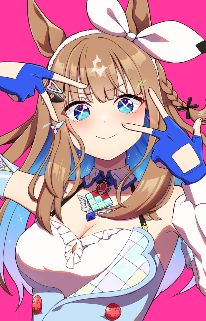 Almond Eye , Anime Art, Uma Musume Pretty Derby, Almond Eye, Animal Ears
