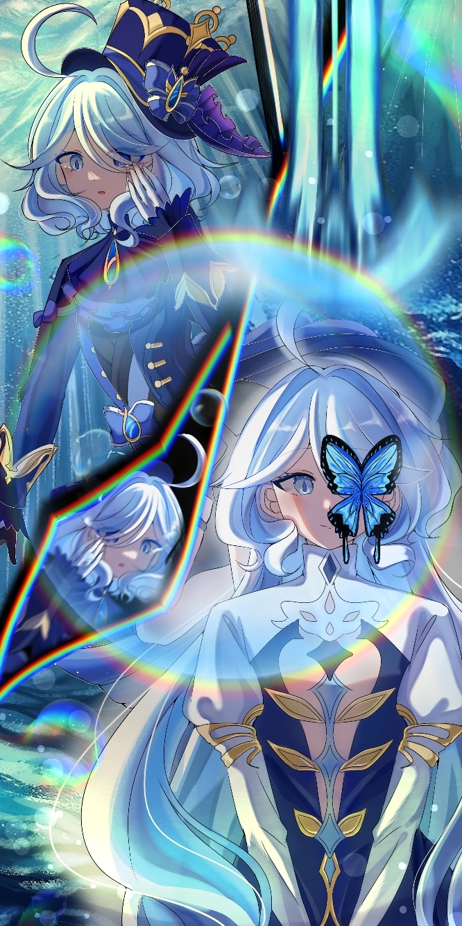  , Anime Art, Pixiv, Genshin Impact, Furina (Genshin Impact), Focalors (Genshin Impact)