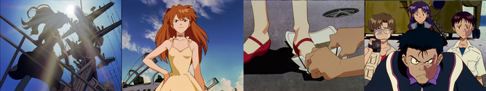  Neon Genesis Evangelion -  VIII - "Asuka Strikes" [ep 08] Evangelion, , Asuka Langley, Shinji Ikari, Misato Katsuragi, Eva 02, Toji Suzuhara, Kensuke Aida, Kaji Ryohji, , 