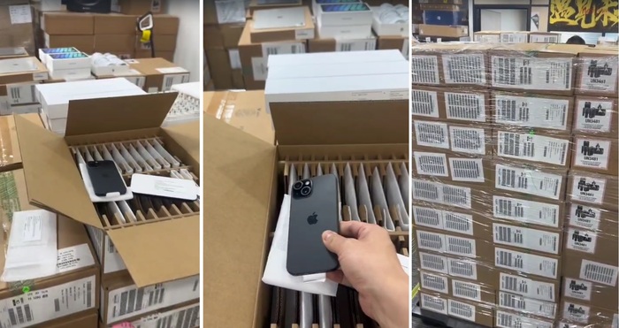 Смартфоны Apple, партия на паллете стоит $800000. Это оригинальные i-смартфоны