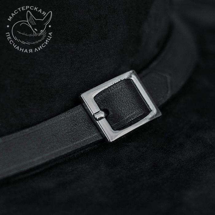 кожаная шляпа: черный стетсон