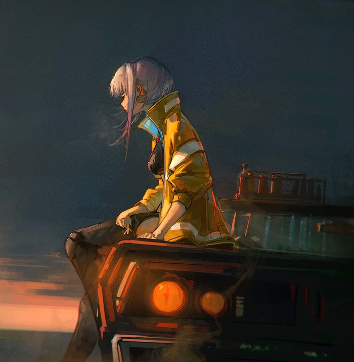 Lucy Anime Art, , Cyberpunk: Edgerunners, Lucy (Edgerunners), Pixiv