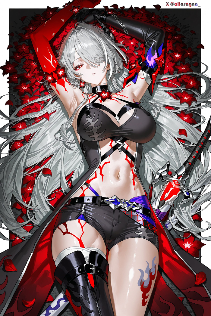Acheron Honkai: Star Rail, Acheron (Honkai: Star Rail), , , , , Anime Art,  