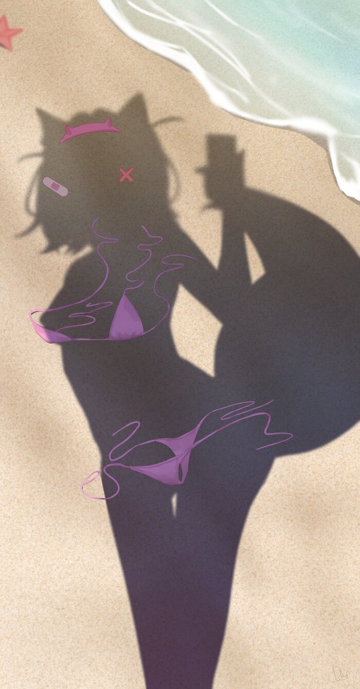 Mococo Abyssgard #001 , Anime Art, Hololive, Mococo Abyssgard, , , Dressed shadow, , , , 