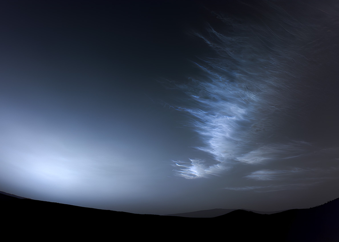 Закат, переходящий в ночь.