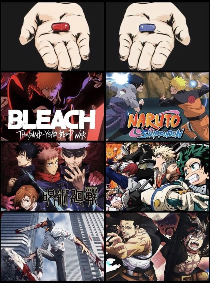 Выбирайте аниме: «Красное» или «Синее»?