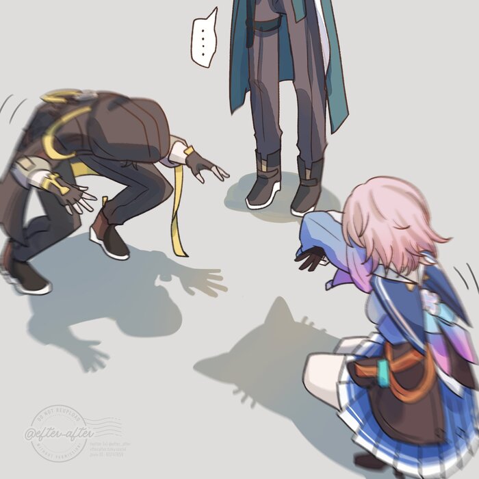      ... , Anime Art, Honkai: Star Rail, Dan Heng (Honkai: Star Rail), March 7th (Honkai: Star Rail), Caelus (Honkai: Star Rail), , , Cat Shadow