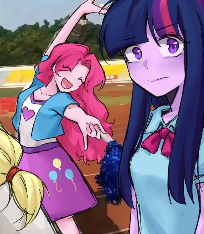   My Little Pony, Twilight Sparkle, Pinkie Pie, Ponyart, Equestria Girls, 