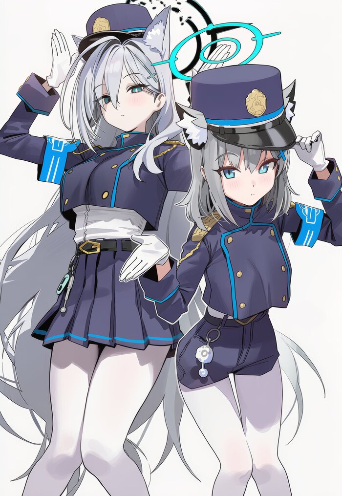  , Anime Art, Blue Archive, Shiroko Terror, Sunaookami Shiroko