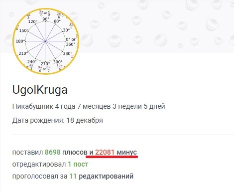 Скрин профиля