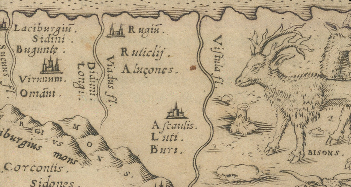    (Germany) Tabula Europae IIII. Girolamo Ruscelli. Venice / 1561