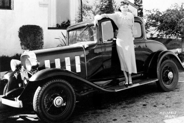 1932 Chevrolet Coupe with actress Jean Parker