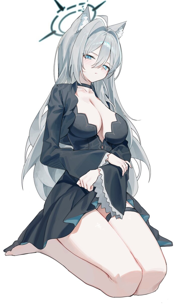Terror , Anime Art, Blue Archive, Shiroko Terror, Animal Ears