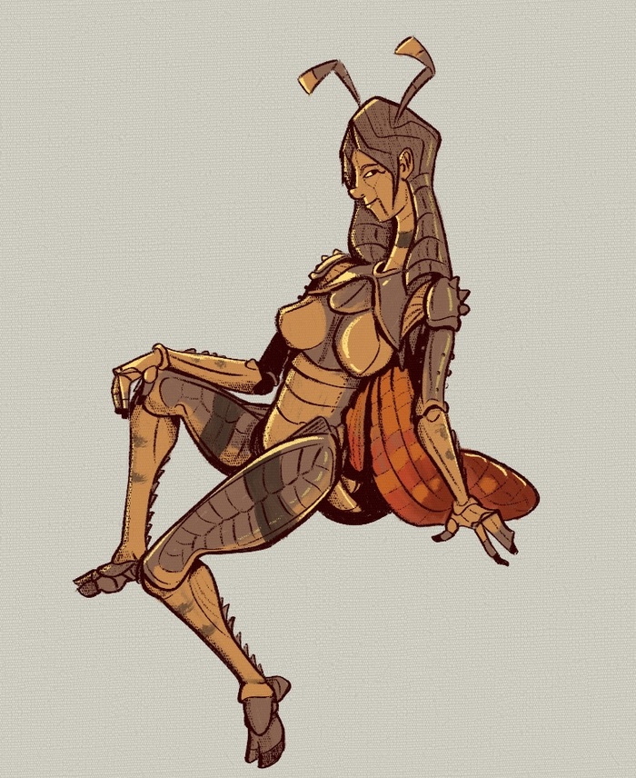 Не знал что придумать в тот день, увидел саранчу и понеслось.