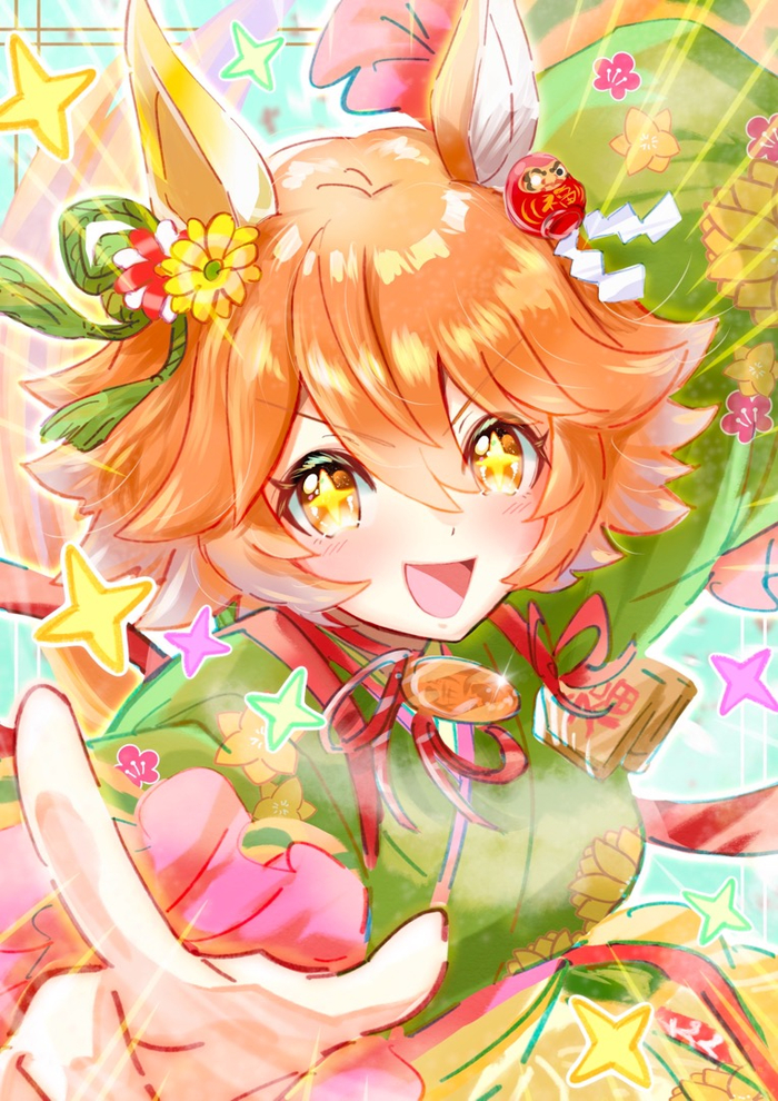 Matikanefukukitaru    22.05 , Anime Art, Uma Musume Pretty Derby, Animal Ears,  