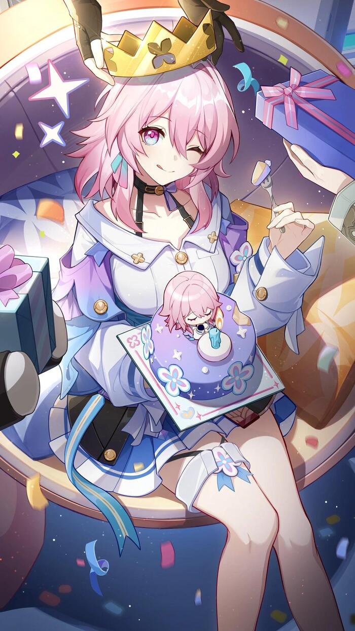 Marth 7th , Anime Art, Honkai: Star Rail, March 7th (Honkai: Star Rail), , , , 