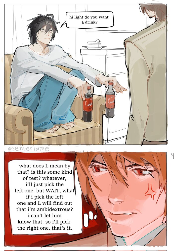  , Anime Art, , Death Note, Coca-Cola,  , , Light Yagami, L Lawliet