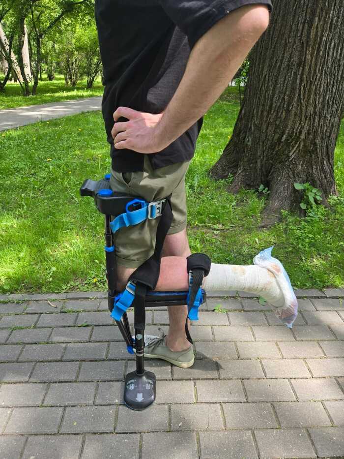 Учусь ходить по-новому, йохохо Травма, Перелом, Костыли, Длиннопост