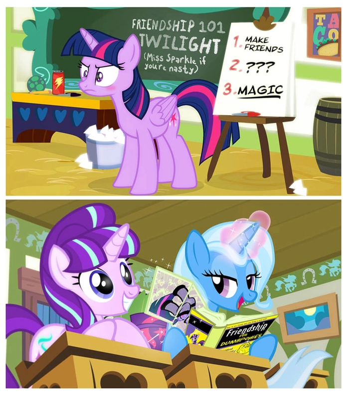      My Little Pony, Twilight Sparkle, Trixie, Starlight Glimmer, Ciborgen, 