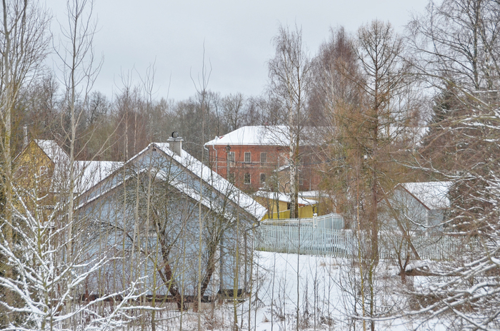 Кирпичный флигель усадьбы Успенское.