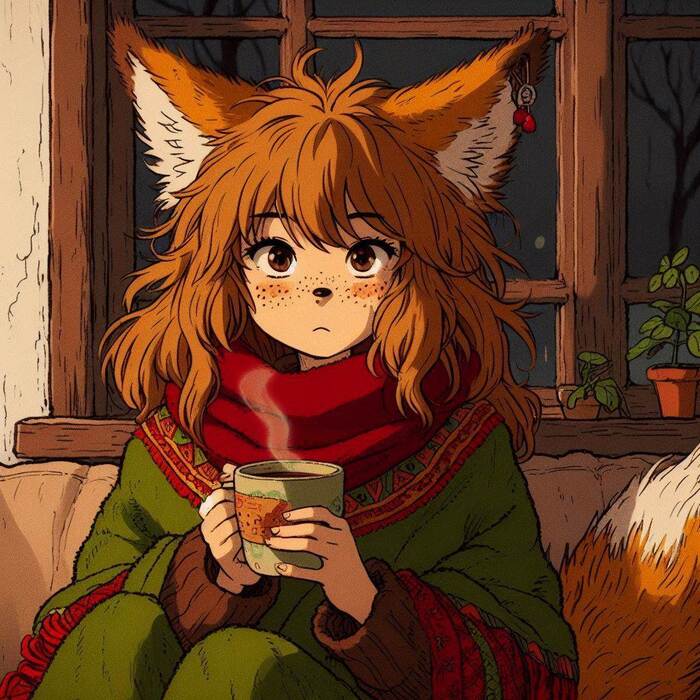 День рыжих! Аниме, Арты нейросетей, Anime Art, Нейронные сети, Арт, Девушки, Original Character, Кицунэ, Animal Ears, Хвост, Рыжие, Веснушки, Ginger & White, Длиннопост