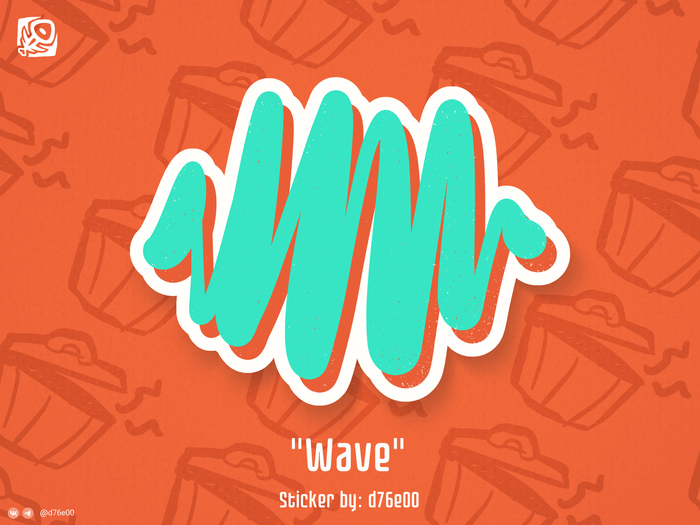 Sticker &quot;Wave&quot;