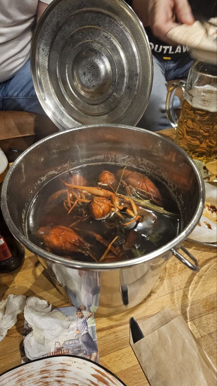 Долгожданная кастрюлька с раками