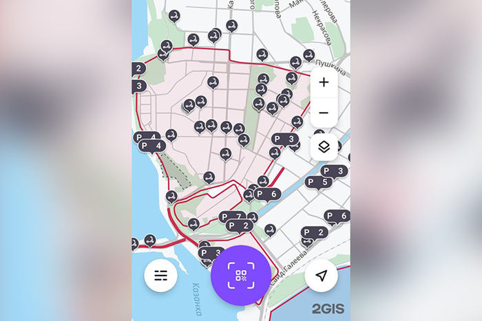"Красная зона" - теперь здесь нельзя арендовать самокат.