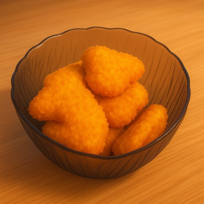 Вариант подачи наггетсов.