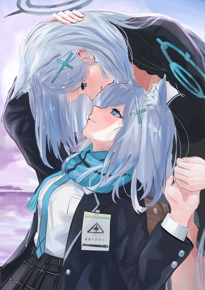 Shiroko Shiroko Anime Art, , Blue Archive, Sunaookami Shiroko, Shiroko Terror, Animal Ears,   
