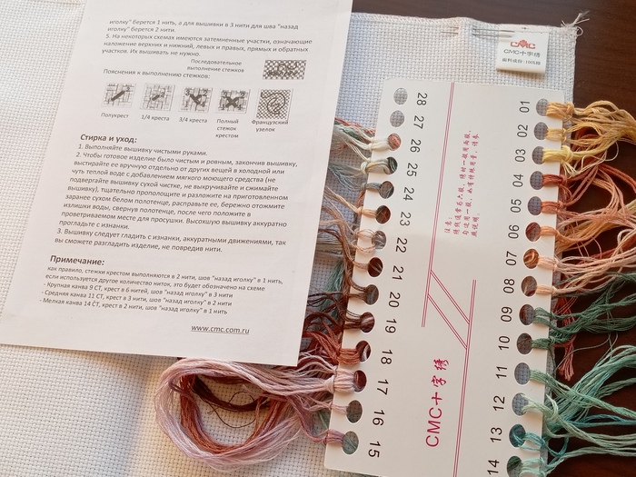 Это остатки мулине после выполнения всей работы