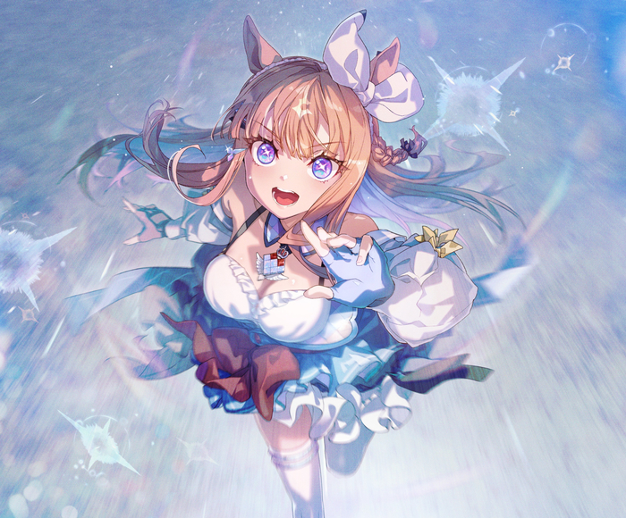 Almond Eye , Anime Art, Uma Musume Pretty Derby, Almond Eye, Animal Ears