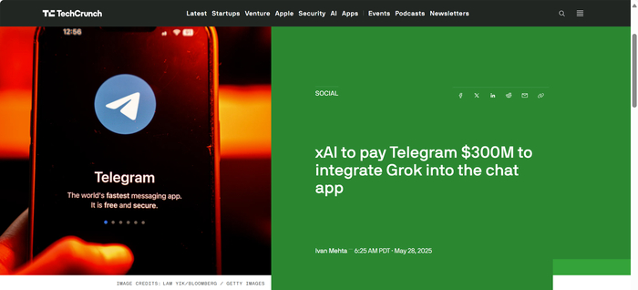 XAI �������� Telegram $300 ��������� �� ���������� Grok � ����������. ���� ���� ��� ������� ��������, ��� ������ ���?