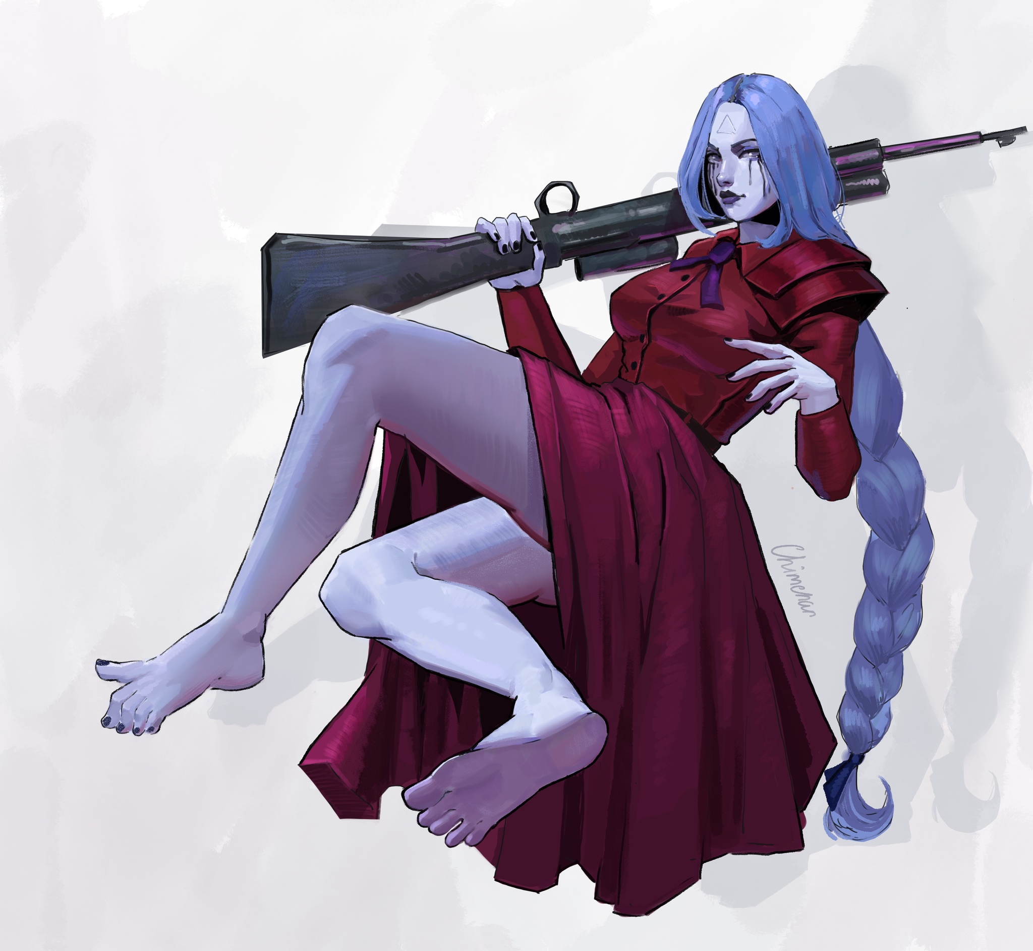 My drawing from the time of Deadlock popularity - My, Art, Game art, Digital, Deadlock