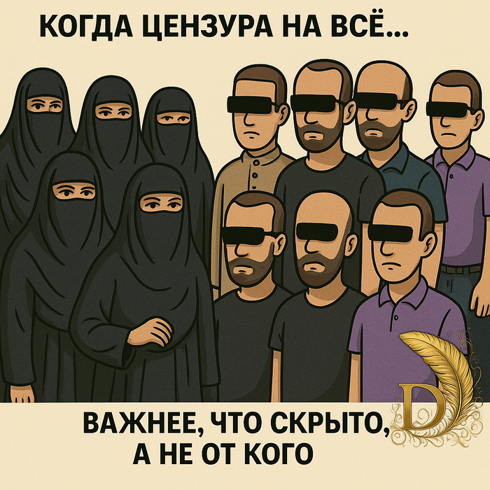 Дело не в том, чьи лица скрыты — важно, что именно скрывают