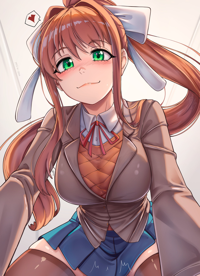  Anime Art, , , Doki Doki Literature Club, Monika (Doki Doki),  