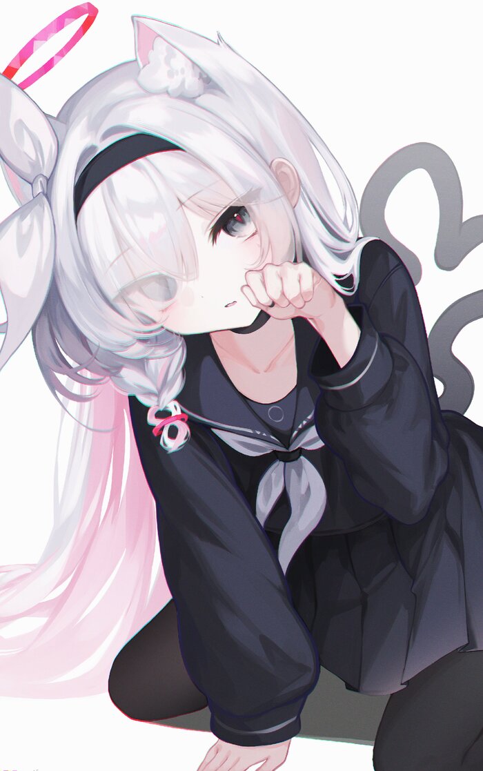 Plana neko , Anime Art, Loli, Blue Archive, Plana