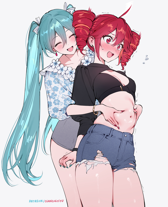  Anime Art, , Vocaloid, Utau, Hatsune Miku, Kasane Teto, , Qiandaiyiyu