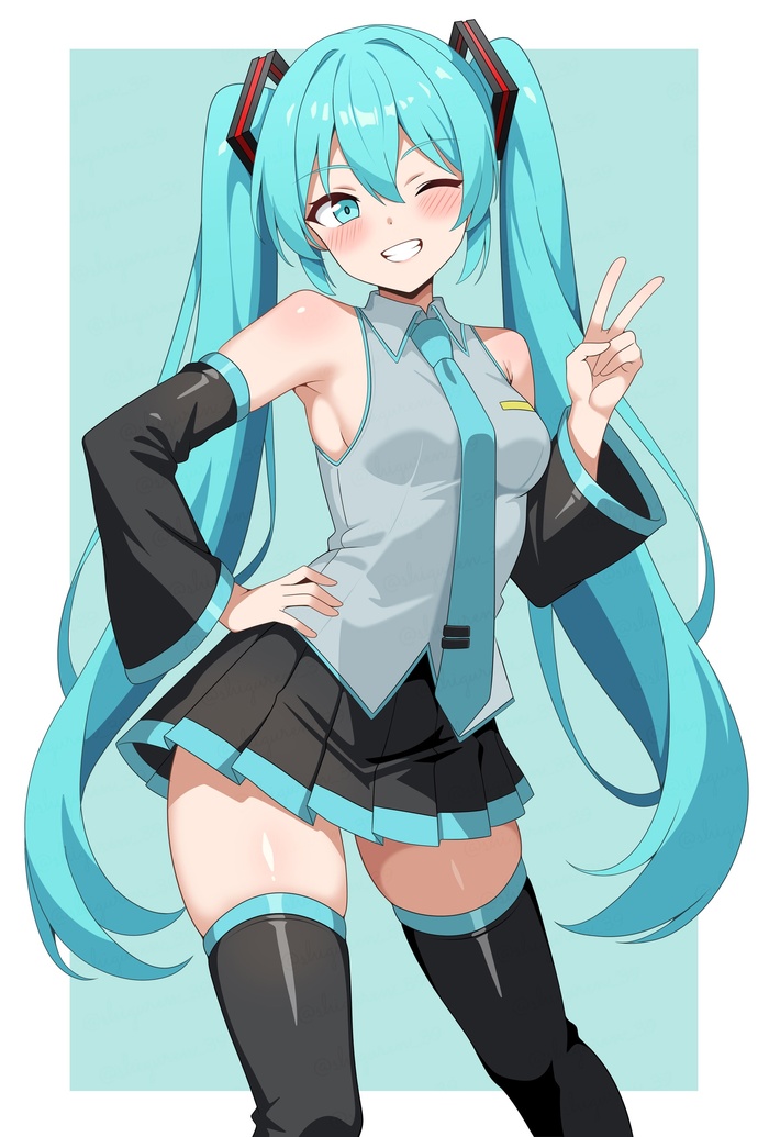 Miku , Anime Art, Vocaloid, Hatsune Miku