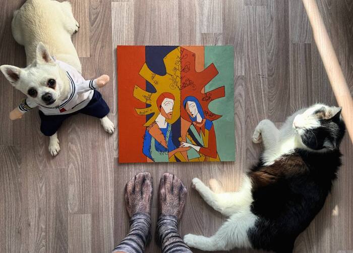 у нас у всех теперь лапки:)