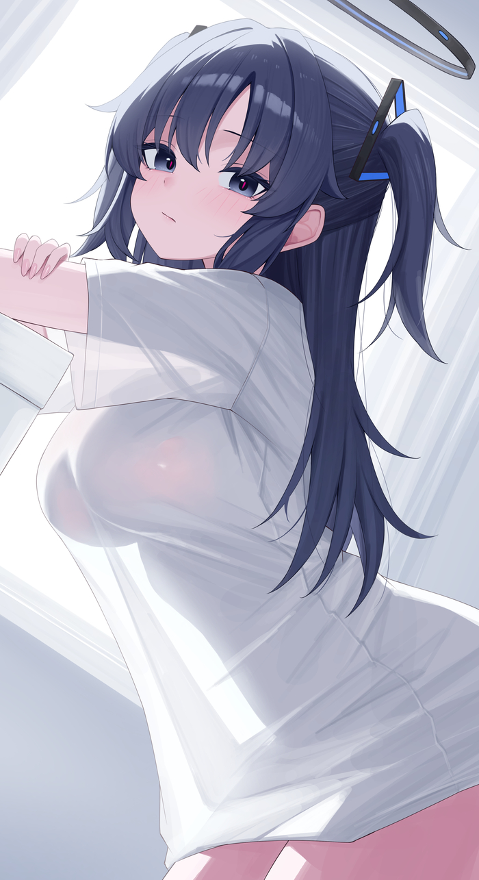 Hayase Yuuka #035 , Anime Art, Blue Archive, Hayase Yuuka, , ,  , 
