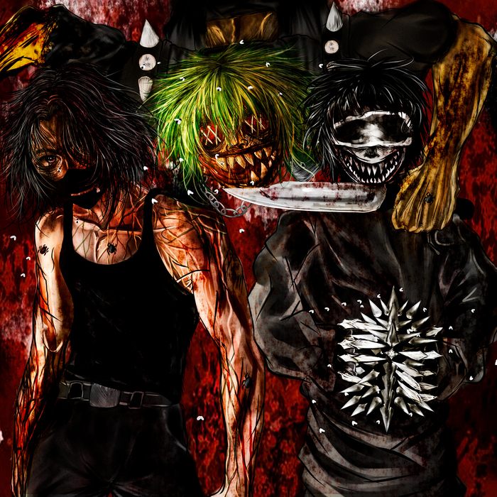   " Three nightmares /    , , Anime Art, Original Character, 2D, ,  ,  