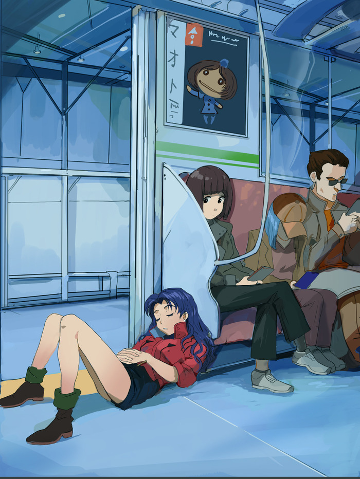       , Anime Art, Misato Katsuragi, Evangelion, , 