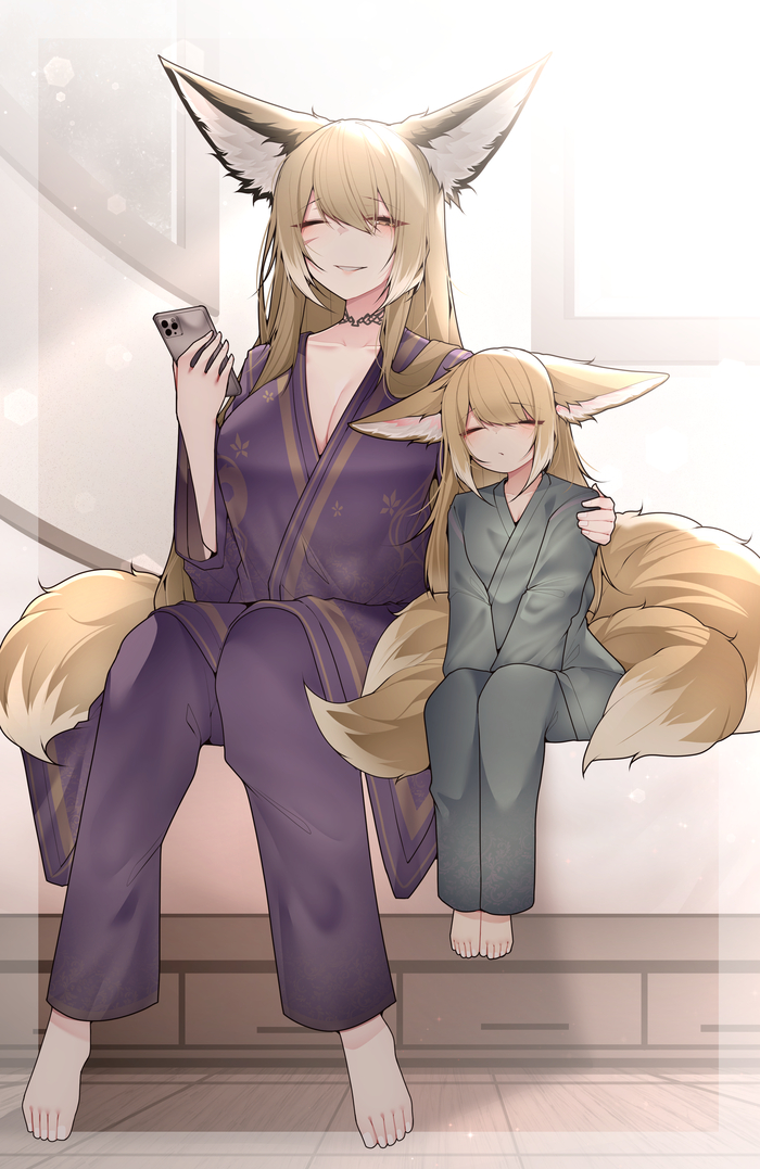    Samip, , , Anime Art, Arknights, Vulpisfoglia (Arknights), Suzuran, Animal Ears, ,   ,  