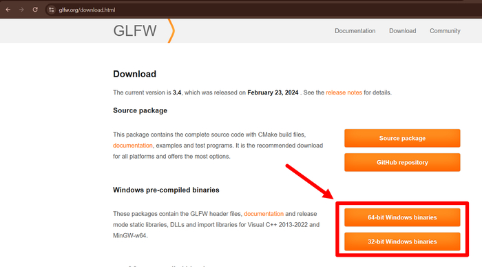    GLFW3  Windows 10, Microsoft Visual Studio 2022 , IT, 
